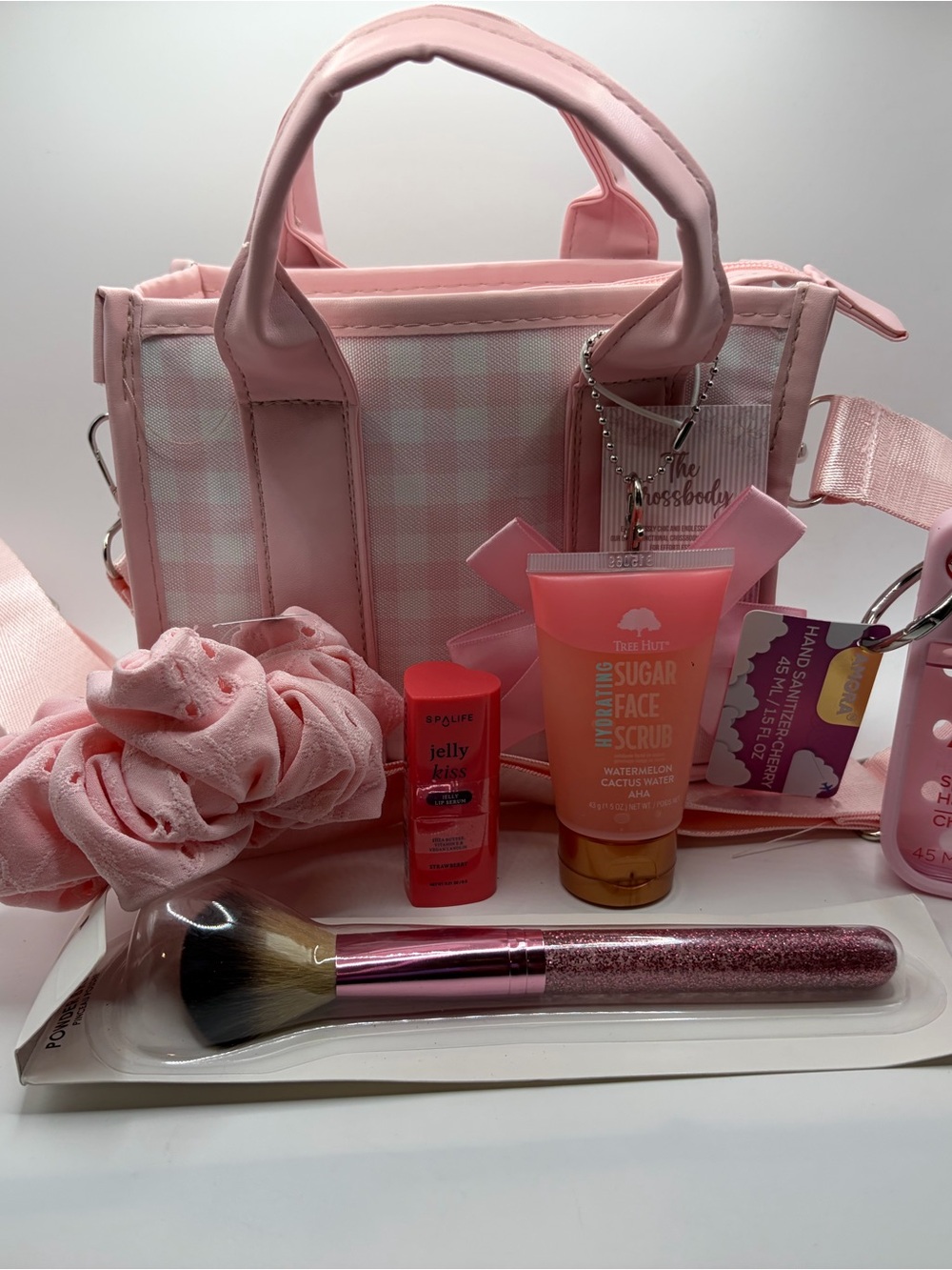 Pink Makeup Brush and Accessories Set - Women Makeup Brushes & Tools